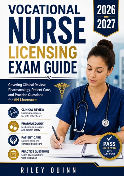 'Cover von Vocational Nurse Licensing Exam Guide 2026–2027'-Cover