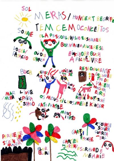 'Cover von Meras Hundert Portugiesische Begriffe / Cem Termos Portugueses ein Kinderbuch / Boa Viagem'-Cover