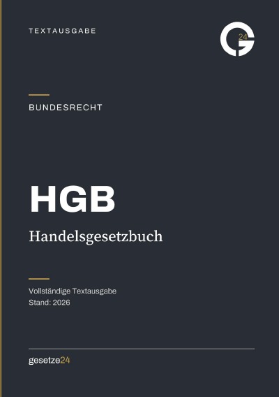 'Cover von HGB – Handelsgesetzbuch'-Cover