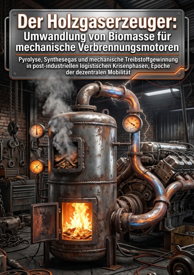 'Cover von Der Holzgaserzeuger: Umwandlung von Biomasse für mechanische Verbrennungsmotoren'-Cover