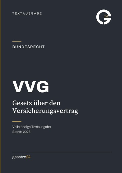 'Cover von VVG – Gesetz über den Versicherungsvertrag'-Cover