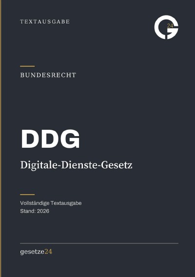 'Cover von DDG – Digitale-Dienste-Gesetz'-Cover