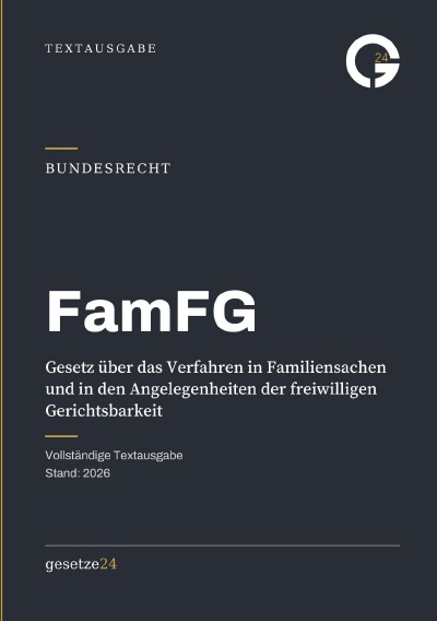 'Cover von FamFG – Gesetz über das Verfahren in Familiensachen und in den Angelegenheiten der freiwilligen Gerichtsbarkeit'-Cover