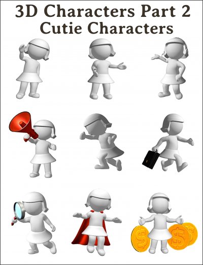 'Cover von 3D Marketing Part 2 Cutie Characters.'-Cover