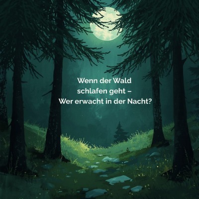 'Cover von Wenn der Wald schlafen geht – Wer erwacht in der Nacht?'-Cover