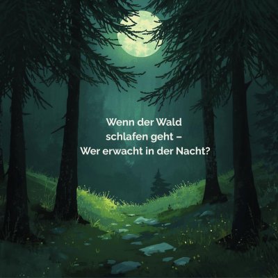 'Cover von Wenn der Wald schlafen geht – Wer erwacht in der Nacht?'-Cover
