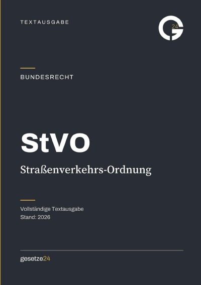 'Cover von StVO – Straßenverkehrs-Ordnung'-Cover