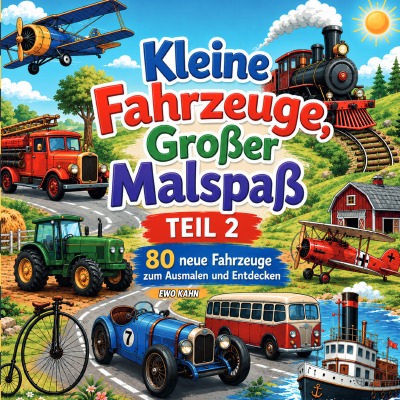 'Cover von Kleine Fahrzeuge – Großer Malspaß – Teil 2'-Cover