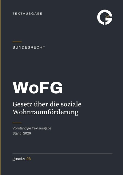 'Cover von WoFG – Gesetz über die soziale Wohnraumförderung'-Cover