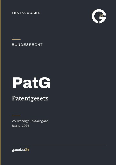 'Cover von PatG – Patentgesetz'-Cover
