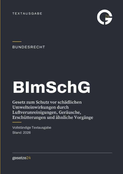 'Cover von BImSchG – Bundes-Immissionsschutzgesetz'-Cover