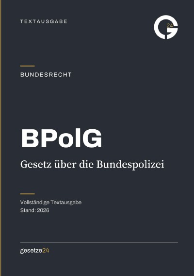 'Cover von BPolG – Gesetz über die Bundespolizei'-Cover