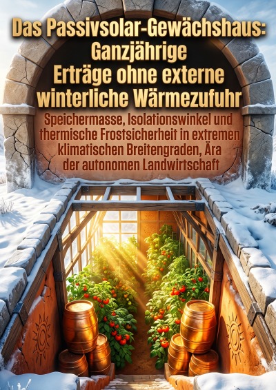 'Cover von Das Passivsolar-Gewächshaus: Ganzjährige Erträge ohne externe winterliche Wärmezufuhr'-Cover