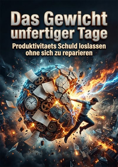 'Cover von Das Gewicht unfertiger Tage'-Cover