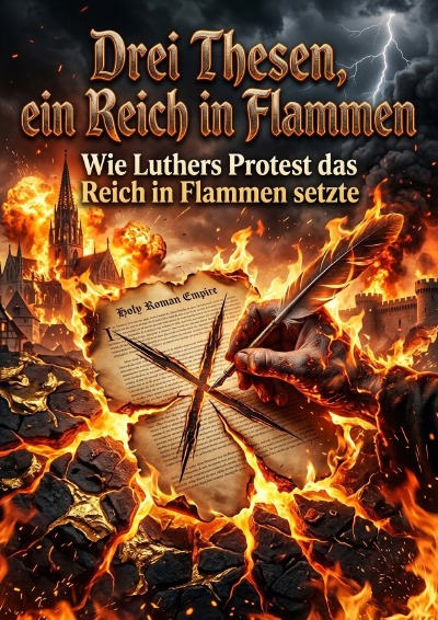 'Cover von Drei Thesen, ein Reich in Flammen'-Cover