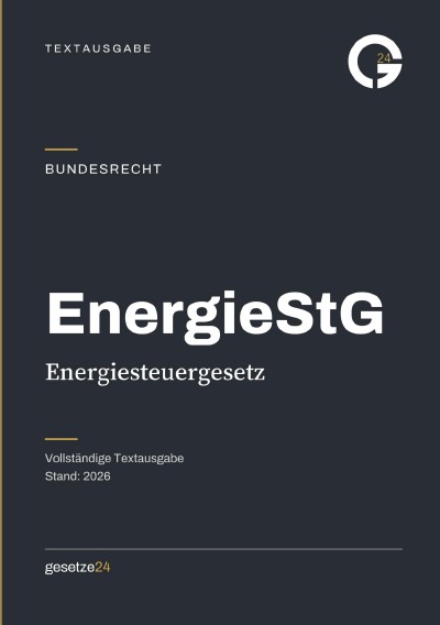'Cover von EnergieStG – Energiesteuergesetz'-Cover