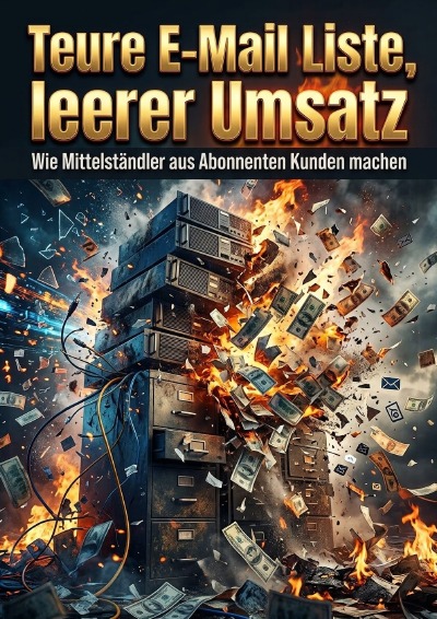 'Cover von Teure E-Mail Liste, leerer Umsatz'-Cover