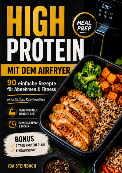'Cover von High Protein Meal Prep mit dem Airfryer'-Cover