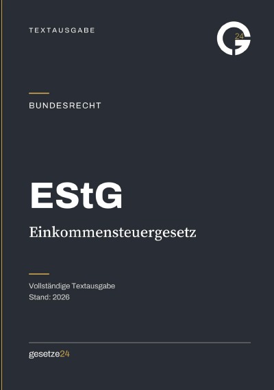 'Cover von EStG – Einkommensteuergesetz'-Cover