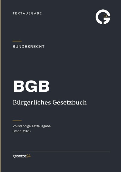 'Cover von BGB – Bürgerliches Gesetzbuch'-Cover