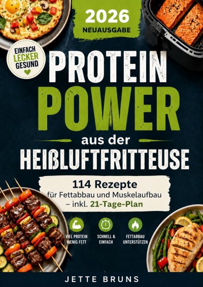 'Cover von Proteinpower aus der Heißluftfritteuse'-Cover