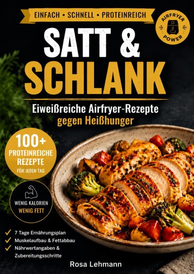 'Cover von Eiweißreiche Airfryer-Rezepte gegen Heißhunger'-Cover
