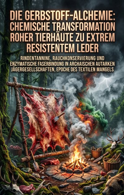'Cover von Die Gerbstoff-Alchemie: Chemische Transformation roher Tierhäute zu extrem resistentem Leder'-Cover