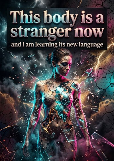 'Cover von This body is a stranger now'-Cover