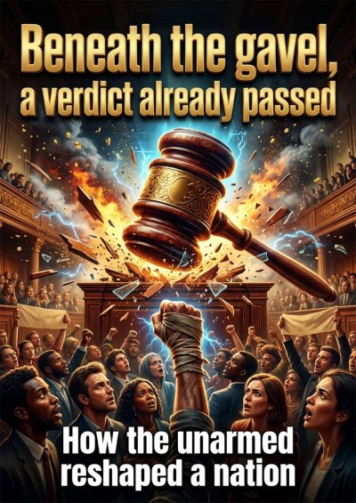 'Cover von Beneath the gavel, a verdict already passed'-Cover