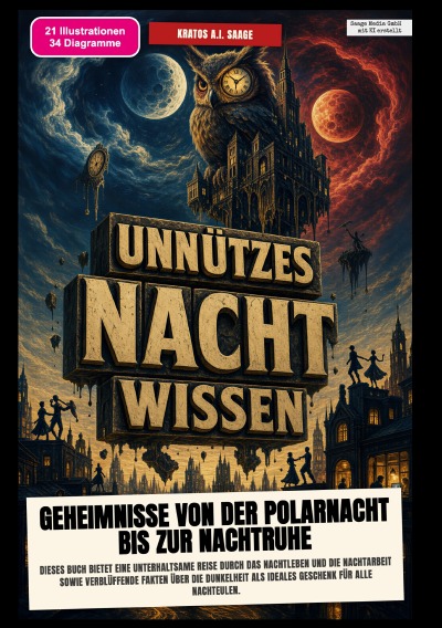 'Cover von Unnützes Nacht-Wissen: Geheimnisse von der Polarnacht bis zur Nachtruhe'-Cover