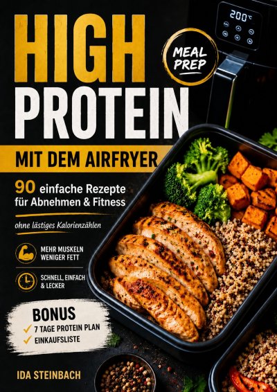 'Cover von High Protein Meal Prep mit dem Airfryer'-Cover