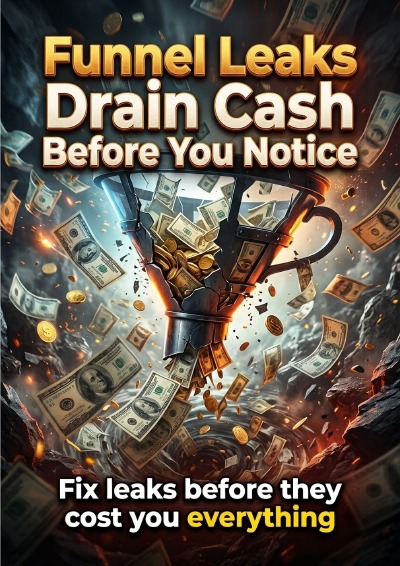 'Cover von Funnel Leaks Drain Cash Before You Notice'-Cover