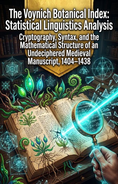 'Cover von The Voynich Botanical Index: Statistical Linguistics Analysis'-Cover
