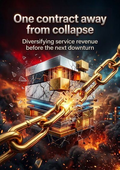 'Cover von One contract away from collapse'-Cover