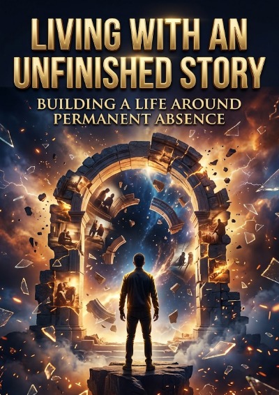 'Cover von Living with an unfinished story'-Cover