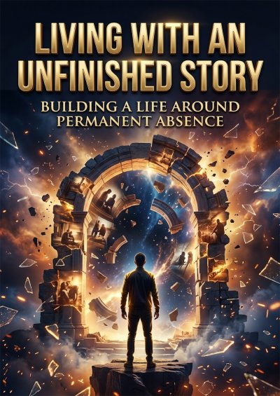 'Cover von Living with an unfinished story'-Cover
