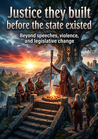 'Cover von Justice they built before the state existed'-Cover