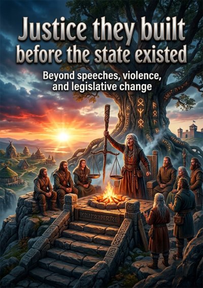 'Cover von Justice they built before the state existed'-Cover