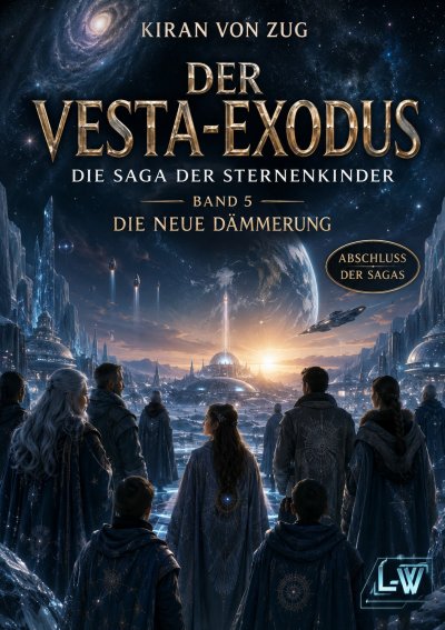 'Cover von Der Vesta-Exodus – Die Saga der Sternenkinder – Band 5 – Die neue Dämmerung'-Cover