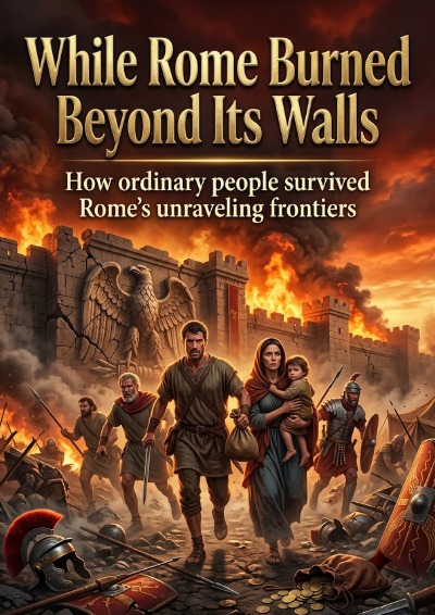 'Cover von While Rome Burned Beyond Its Walls'-Cover