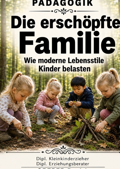 'Cover von Pädagogik – Die erschöpfte Familie – Wie moderne Lebensstile Kinder belasten'-Cover