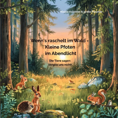 'Cover von Wenn’s raschelt im Wald – Kleine Pfoten im Abendlicht'-Cover