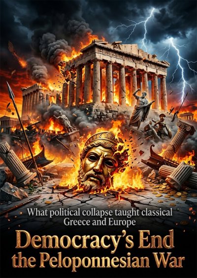 'Cover von Democracy’s End in the Peloponnesian War'-Cover