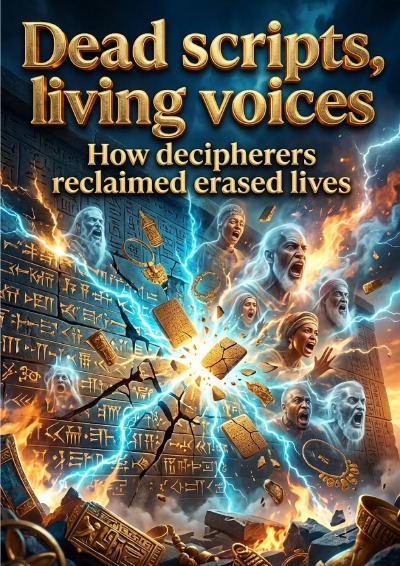 'Cover von Dead scripts, living voices'-Cover