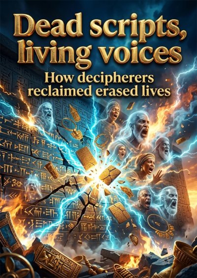 'Cover von Dead scripts, living voices'-Cover