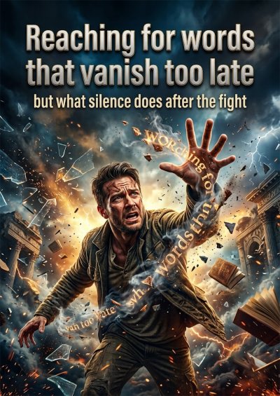 'Cover von Reaching for words that vanish too late'-Cover