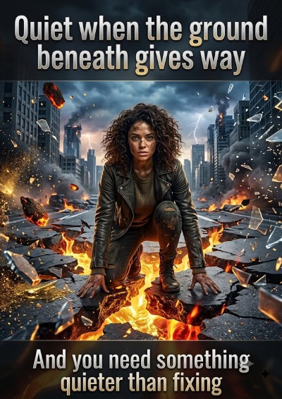 'Cover von Quiet when the ground beneath gives way'-Cover