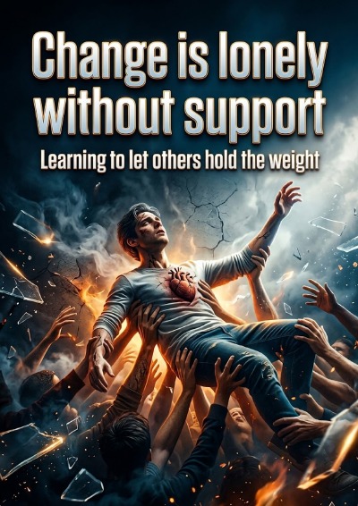 'Cover von Change is lonely without support'-Cover