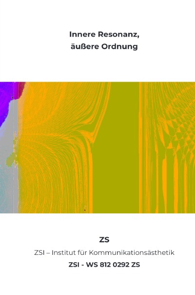 'Cover von Innere Resonanz, äußere Ordnung – ZSI – WS 812 0292 ZS'-Cover