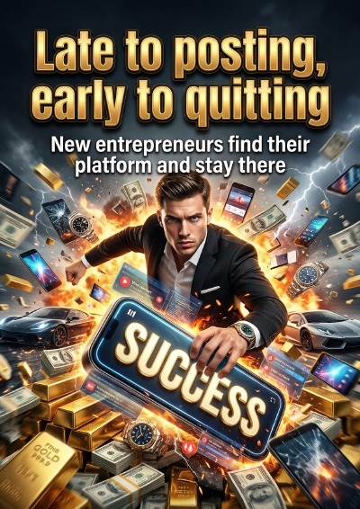 'Cover von Late to posting, early to quitting'-Cover